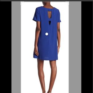 Bobeau crepe shift dress